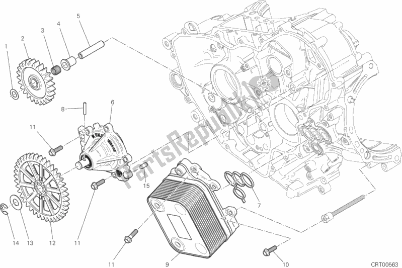 Toutes les pièces pour le Pompa Acqua du Ducati Superbike 1199 Panigale S ABS Brasil 2014